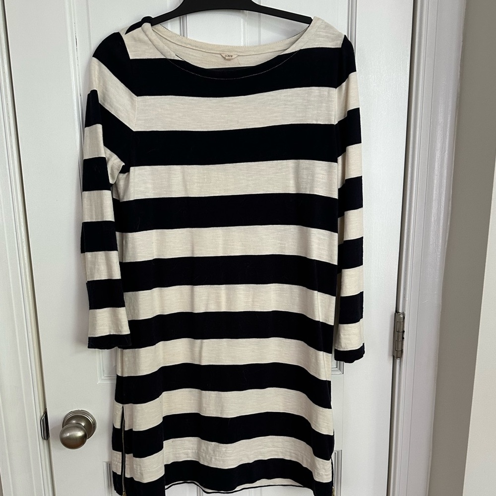Vintage J Crew Rugby Stripe Cotton Dress